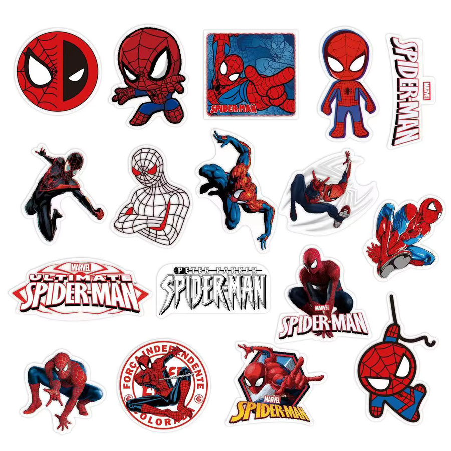 50 Stück Spiderman Anime Aufkleber Set, wasserfeste Sci-Fi Graffiti Dekoration für Handyhülle, Skateboard und Koffer, Mehrfarbig - Bild 4
