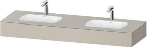 Duravit Qatego Einbauwaschtisch-Möbel-Set mit 2 Aufbewahrungsschubladen, Breite: 160 cm, Tiefe: 55 cm, Höhe: 17 cm - Bild 1