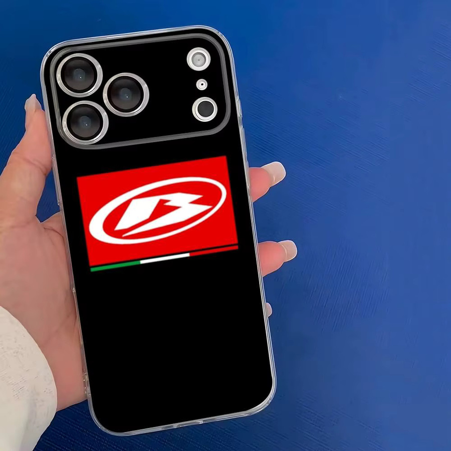 BETA RACING GASGAS TPU-Silikonhülle für iPhone 11 bis 17 Pro Max, stoßfest, transparent/schwarz - Bild 2