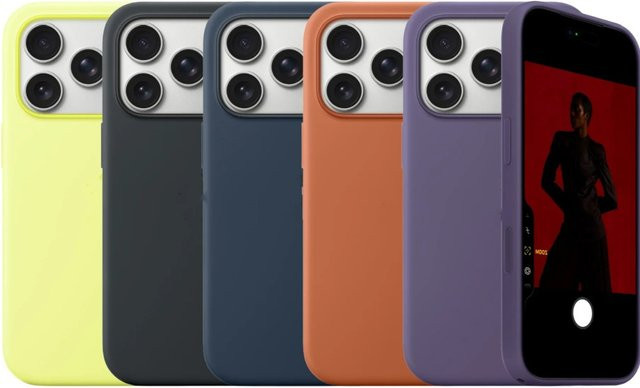 Apple Original Flüssigsilikon MagSafe Hülle für iPhone 17 Pro Max, 17 Pro und 17 Air in Schwarz mit magnetischer kabelloser Ladung und Animation - Bild 1