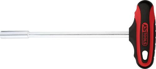 KS Tools CHROMEplus T-Griff-Nuss-Schraubendreher lang, Schlüsselweite: 14mm, silber - Bild 1