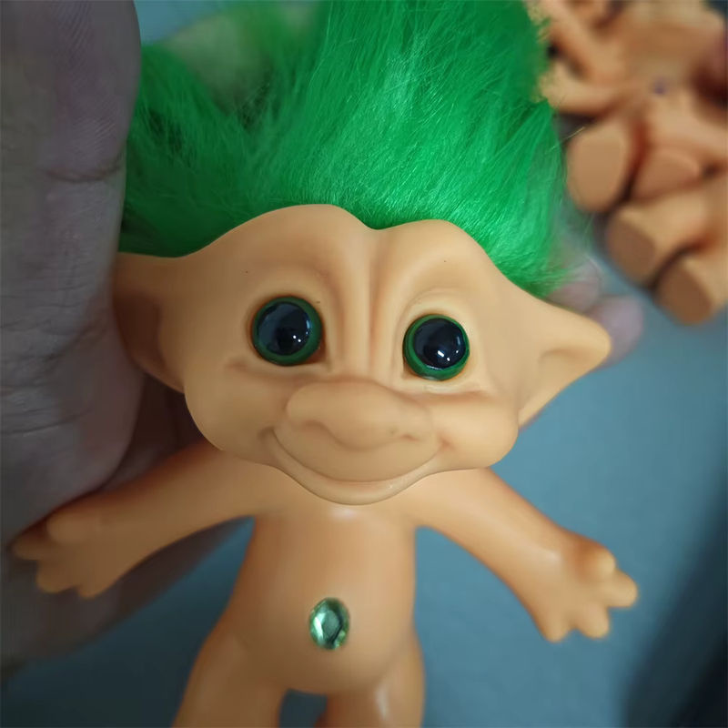 Lucky Troll Dolls Vintage Sammlerfiguren aus Kunststoff in Mehrfarbig für Desktop-Dekoration und Nostalgie-Liebhaber - Bild 2