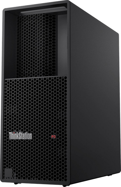 Lenovo ThinkStation P3 Tower Gen 2 Workstation in Schwarz mit Intel Prozessor, 32 GB RAM und 1000 GB SSD sowie Windows - Bild 1