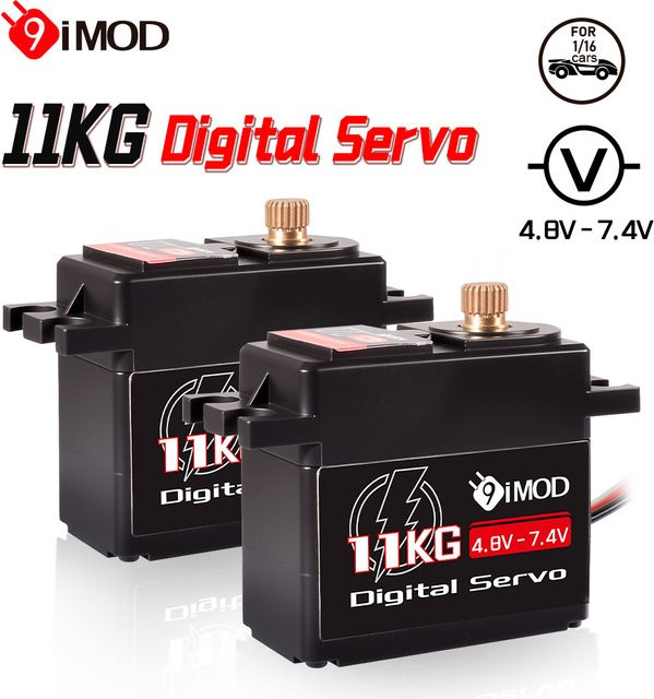 9IMOD Digital Servo, Metal Gear, RC Servo, 4,8V-7,4V, für 1/16 Auto Flugzeug Starrflügel - Bild 1