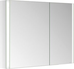 Keuco Spiegelschrank Somaris 2-türig mit LED-Beleuchtung, Sensor-Schalter und Rasierersteckdose, B/H/T: 100 x 71 x 12,7 cm - Bild 1