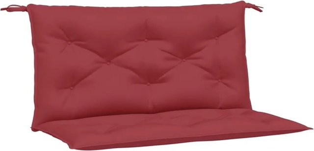 vidaXL Gartenbank-Auflagen 2er-Set Weinrot aus wasserabweisendem Oxford-Gewebe B/T/H: 100 x 50 x 7 cm - Bild 1