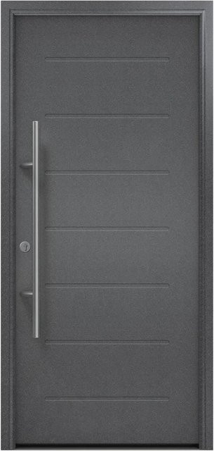 EcoStar Haustür Isopro Secur IPS 015 Anthrazitmetallic B: 110 cm, H: 210 cm, DIN Links - Bild 1