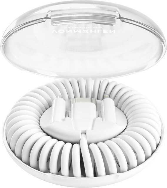 allroundo eco All-in-One Multifunktions-USB Ladekabel in White mit USB-C, USB-A, Micro-USB und Lightning - Bild 1