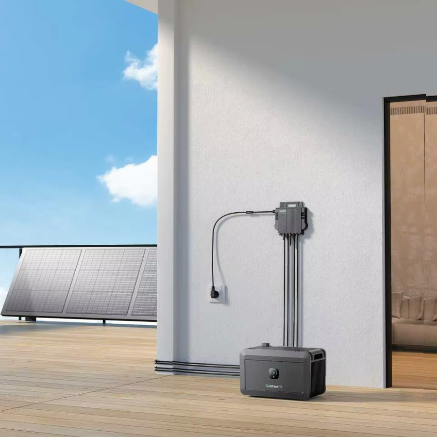 Growatt Noah 2000 Solarspeicher Schwarz 2048Wh LiFePO4 mit 1800W PV-Eingang und Smart App Control für Balkonkraftwerke - Bild 5