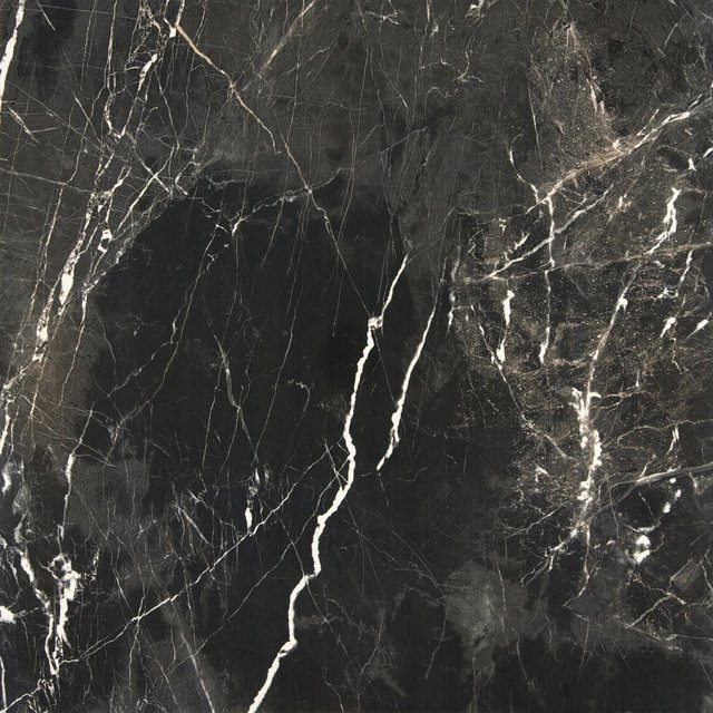 Bodenfliese Feinsteinzeug United Tile und Mosaic Marble Carbon in Schwarz, poliert, B/T/H: 60 x 60 x 0,9 cm - Bild 1