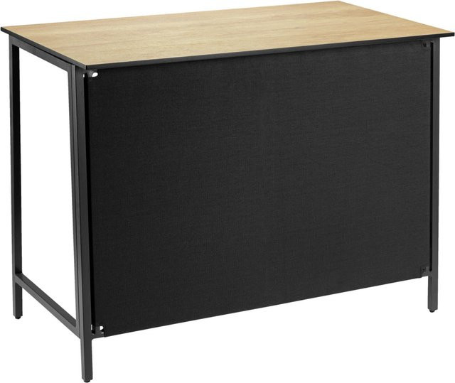 VEGA Outdoortisch Baruba Element Gerade rechteckig mit Eiche Natur Platte und anthrazitfarbenem Gestell B/T/H: 120 x 62 x 89 cm - Bild 1