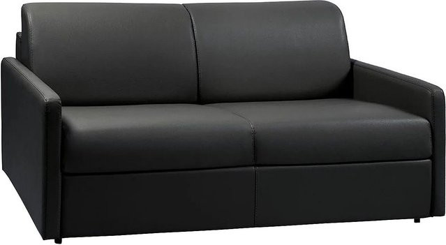 Vente-unique Schlafsofa Calife in Schwarz mit Kunstlederbezug und Schaumstoffpolsterung - Bild 1