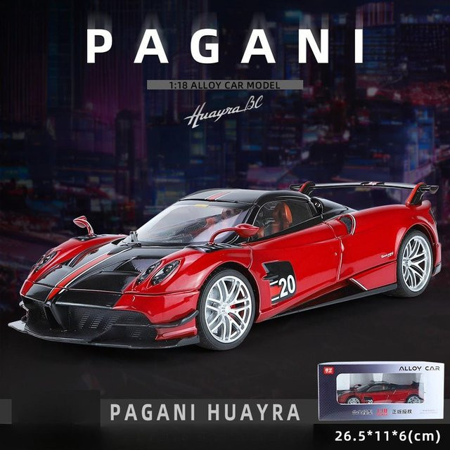 Linyi toy car Pagani Huayra Bc Sportwagen Modell, 1:18 Maßstab, ab 4 Jahre - Bild 1