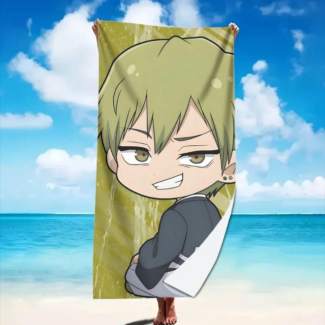 Jujutsu Kaisen Mikrofaser Strandtuch von JMG Household Supplies, schnelltrocknend und super saugfähig, mehrfarbig, Breite: 60 cm, Höhe: 40 cm - Bild 1