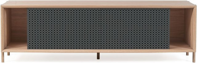 Hartô Gabin Sideboard ohne Schubladen aus Holz und Stahl mit Lochmuster - Bild 1