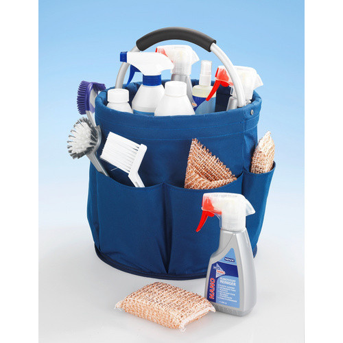 WENKO Caddy aus Polyester in Blau und Silberfarben - Bild 4