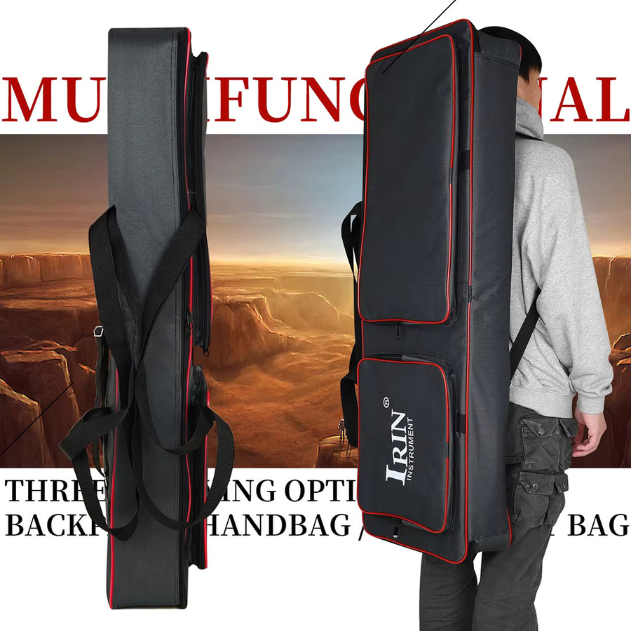 IRIN Tastatur-Rucksack-Tasche für 61 Tasten mit 10 mm Polsterung als Schutzhülle für elektronische Keyboards und Orgeln - Bild 3