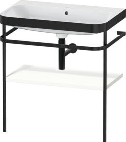 Duravit Möbelwaschtisch-Kombi Happy D.2 Plus in Weiß matt mit Konsole, B: 77,5 cm, T: 49 cm - Bild 1
