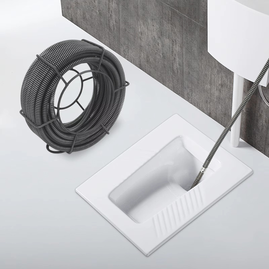 Bymaocar Rohrreinigungsfeder aus Manganstahl als Abflussreinigungskabel und Kanalreinigungsfeder im Set, Durchmesser: 16 mm oder 22 mm, Länge: 7 m oder 20 m - Bild 5