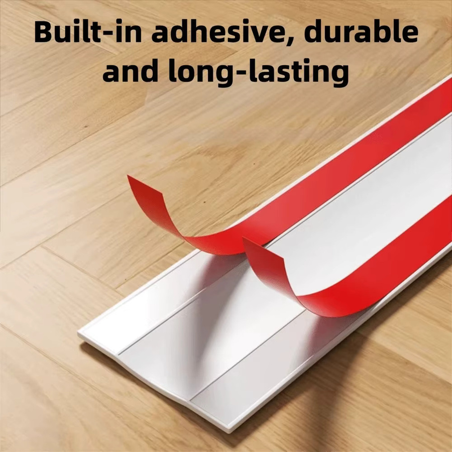 Kabelabdeckung aus PVC mit Selbstklebeband in Weiß für Wand und Boden, Länge: 300 cm, Breite: 5,5 cm, Höhe: 5,5 cm - Bild 3