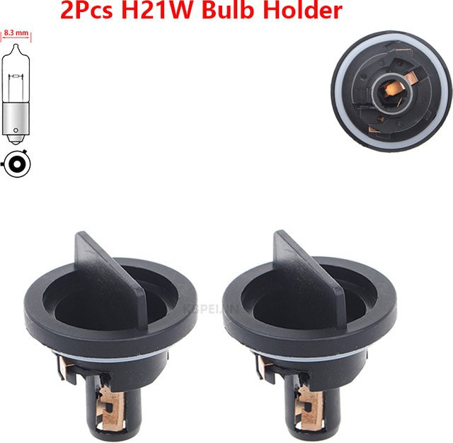 2er-Set KBPEIJIN Auto-Lichtsockel H21W BAY9S Lampenfassung für Opel Astra H Classic 2007-2025 in Schwarz - Bild 1