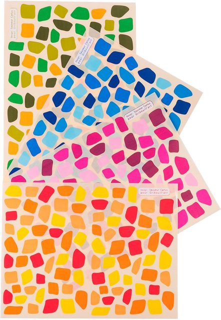 Cléopâtre Sticker-Set Mosaik Bunt / Mehrfarbig Papier Set - Bild 1