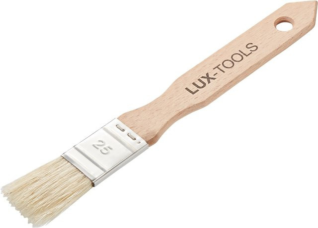 LUX-TOOLS Ausbesserungspinsel mit Synthetikborsten und Holzgriff, Breite: 25 mm - Bild 1