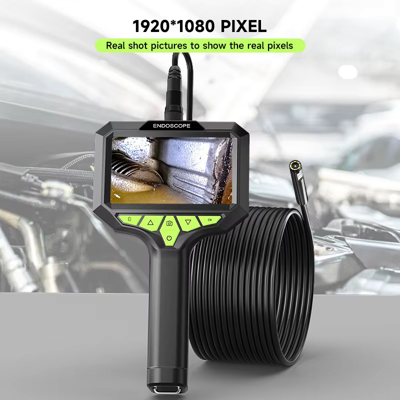 ENWOR Industrie-Endoskop mit zwei Objektiven und 4,3-Zoll-Display, 1080P Full HD, wasserdicht, Schwarz - Bild 4