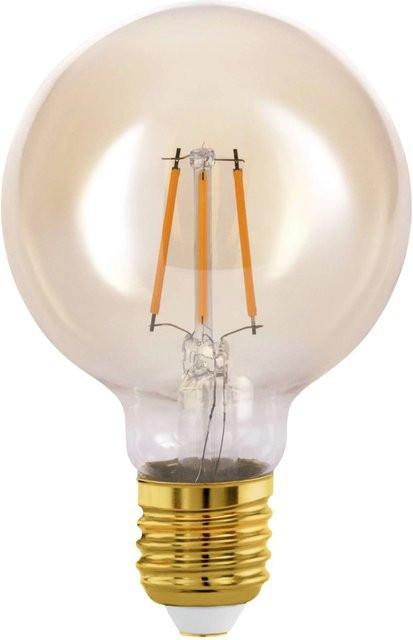 Eglo LED Leuchtmittel E27 Globeform in Transparent mit warmweißem Licht und sichtbarem Filament - Bild 1