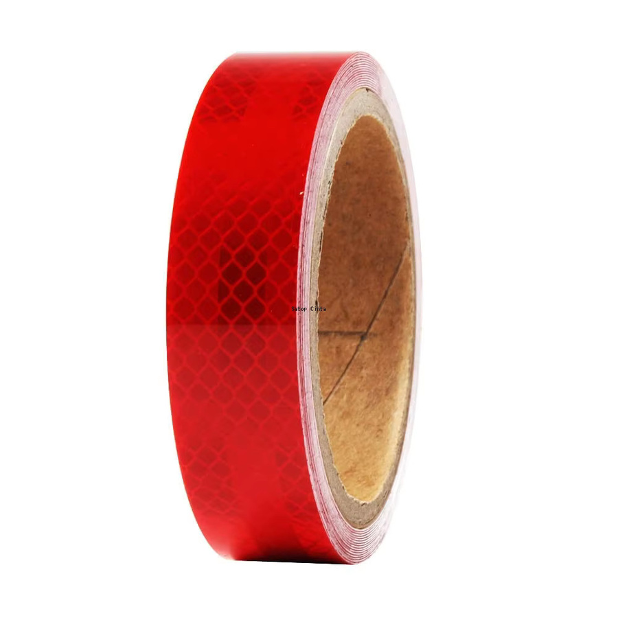 Satop Cinta Reflektierendes Klebeband Rot Retro-Look Wasserdicht für Auto und Fahrrad Breite: 2,5 cm, Länge: 5 m - Bild 3