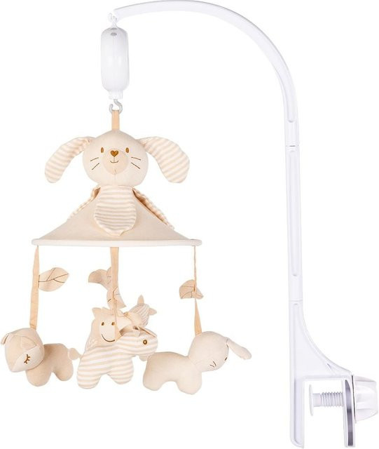 Chipolino Rabbit and Friends Musik Mobile beige mit Plüschfiguren - Bild 1