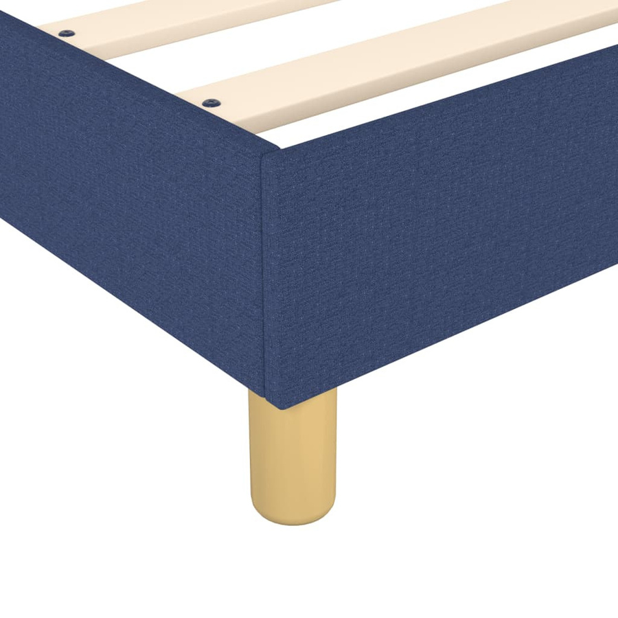 vidaXL Boxspringbett Blau aus Stoff B/T/H: 120 x 200 cm - Bild 4