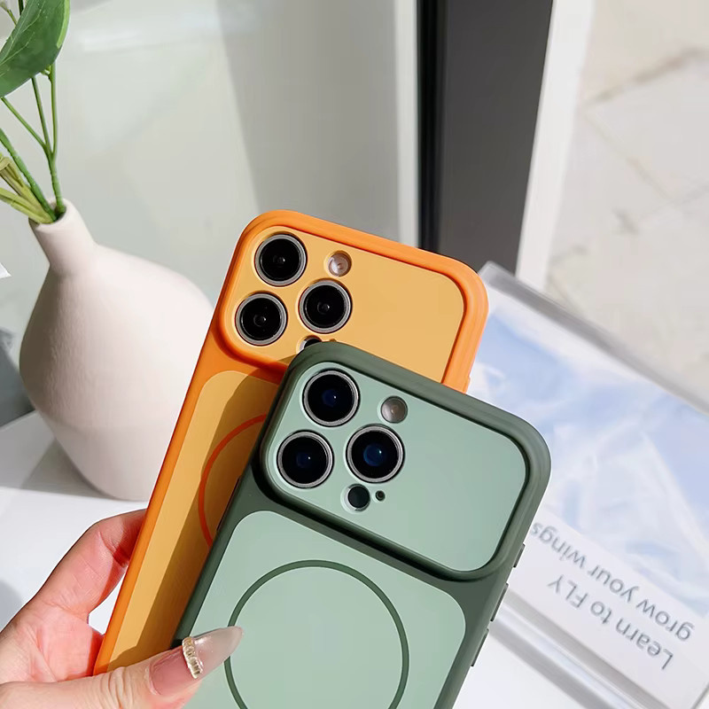 Sturzsichere und stoßabsorbierende kabellose Ladehülle für iPhone 17 Pro Max, 16, 15, 14, 13 in Grau - Bild 3