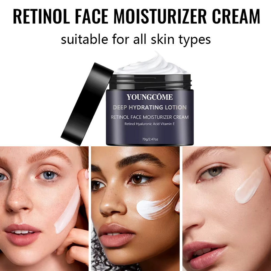 YOUNGCOME Gesichtscreme mit Retinol und Hyaluronsäure, Unisex - Bild 5