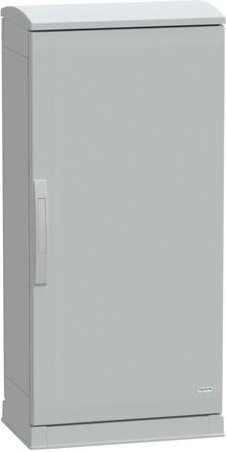 Schneider Electric Verteilergehäuse aus Polyester in Grau, bodenstehend mit offenem Sockel und Abdeckung, B/T/H: 100 x 50 x 32 cm, IP44 - Bild 1