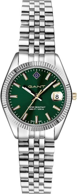 Gant Armbanduhr Sussex Mini, Quarz, Edelstahl, Grün, 28 mm, Damen - Bild 1
