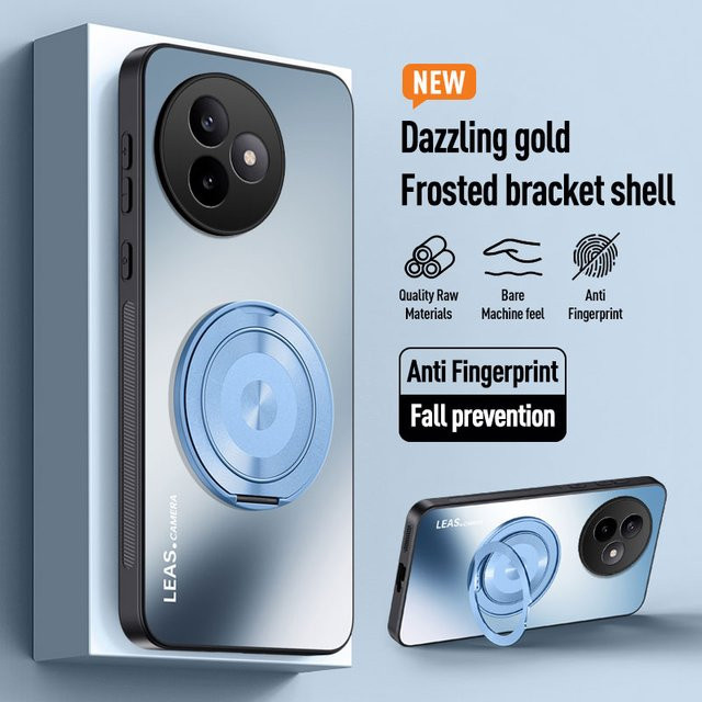Global Ring Magnetische Magsafe Handyhülle für Xiaomi Poco F3 F4 F5 F6 F7 Ultra X6 X7 Pro C71 in Blau - Bild 1