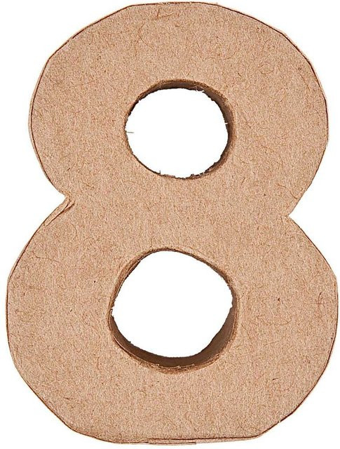 Rico Design 3D Pappzahl 8 stehend aus Pappe - Bild 1
