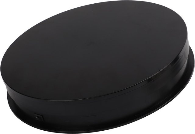 Elektrischer Drehteller von aimo in Schwarz mit einstellbarer Geschwindigkeit für Videoaufnahmen und Requisiten via USB - Bild 1