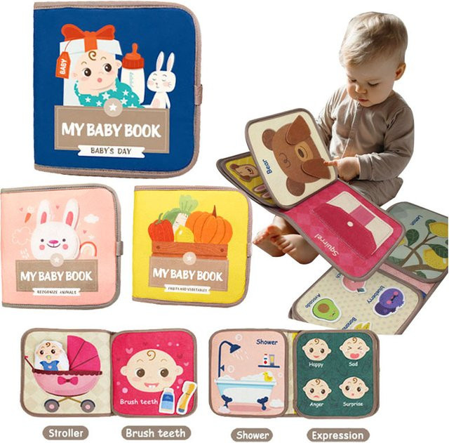 LOLOTREE Montessori Beschäftigt Buch, Puzzle Spielzeug, Tiere, Plüsch / Textil, Bunt / Mehrfarbig - Bild 1