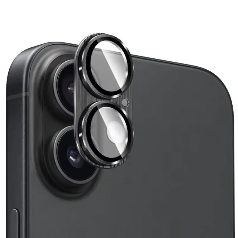 Kamera-Schutzhülle für iPhone 17 aus Metall-Legierung mit Glas-Vollabdeckung für das Objektiv in Lila und Grün - Bild 6