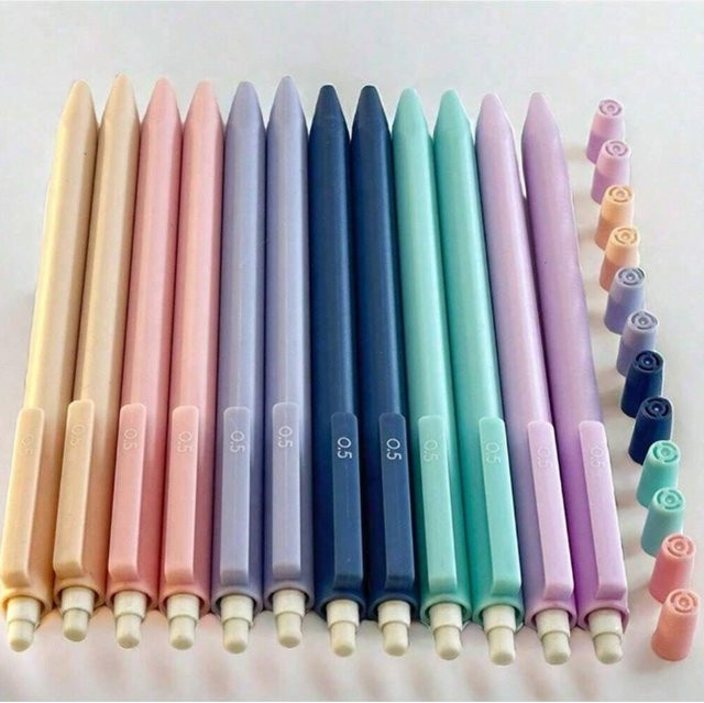 Pastellfarbenes Druckbleistift-Set in Mehrfarben mit 0,5 mm und 0,7 mm für Kunst, Zeichnen und Schule - Bild 1