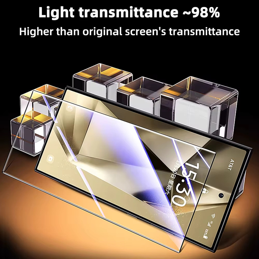 Transparentes HD Panzerglas für Samsung Galaxy S26 S25 S24 Ultra Plus mit einfacher Installation und blasenfreiem Displayschutz - Bild 3