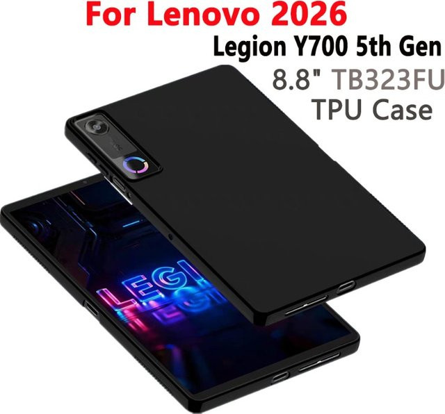 Schutzhülle für Lenovo Legion Y700 5. Generation 8,8 Zoll in Schwarz aus Silikon und TPU mit Airbag-Schutz - Bild 1