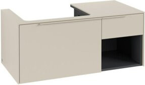 V&B Waschtischunterschrank Subway 3.0 mit Becken links in Grau, B/T/H: 100,1 x 42,25 x 51,6 cm - Bild 1