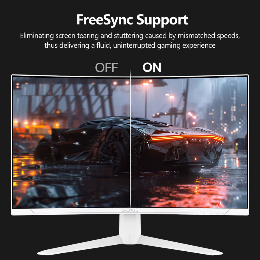Z-EDGE 27 Zoll Curved Gaming Monitor in Schwarz mit VA Panel, Full HD 1920x1080, 300Hz, 1ms MPRT, HDR10, AMD FreeSync und 130% sRGB - Bild 5