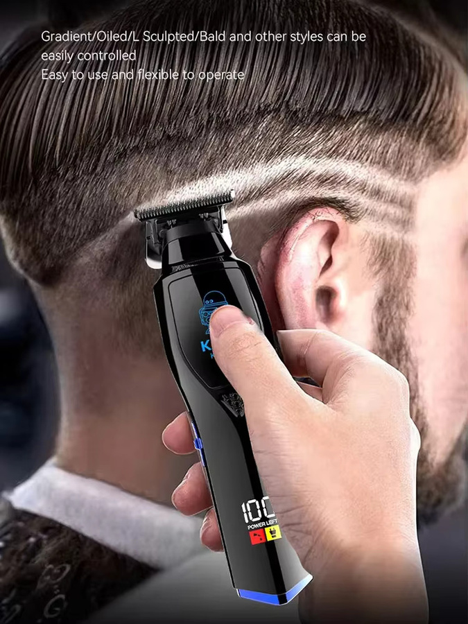 Kemei KM-1556 Barber Akku-Haarschneider, Schwarz, Herren - Bild 2