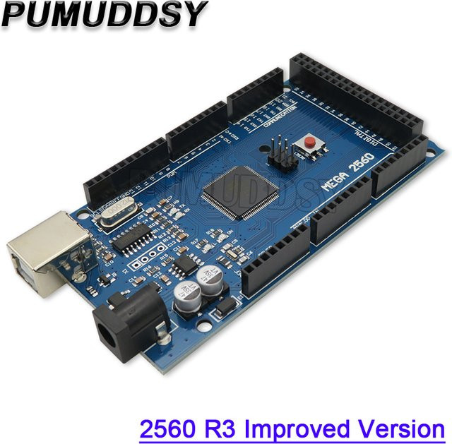 PUMUDDSY ATMEGA2560-16AU MEGA2560 R3 Development Board mit CH340G und USB-C Anschluss in Blau - Bild 1