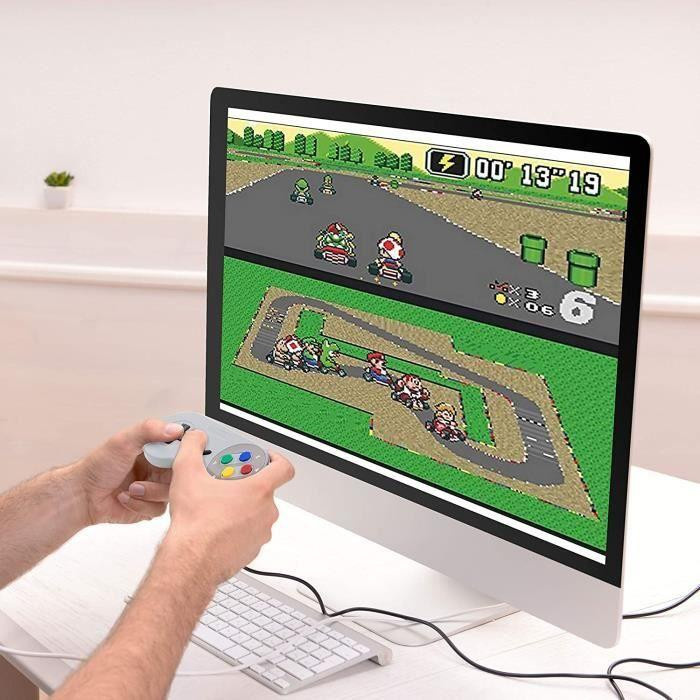 Techtrusty 2er-Pack Retro USB-A Controller für PC und Computer im NES-Design - Bild 3