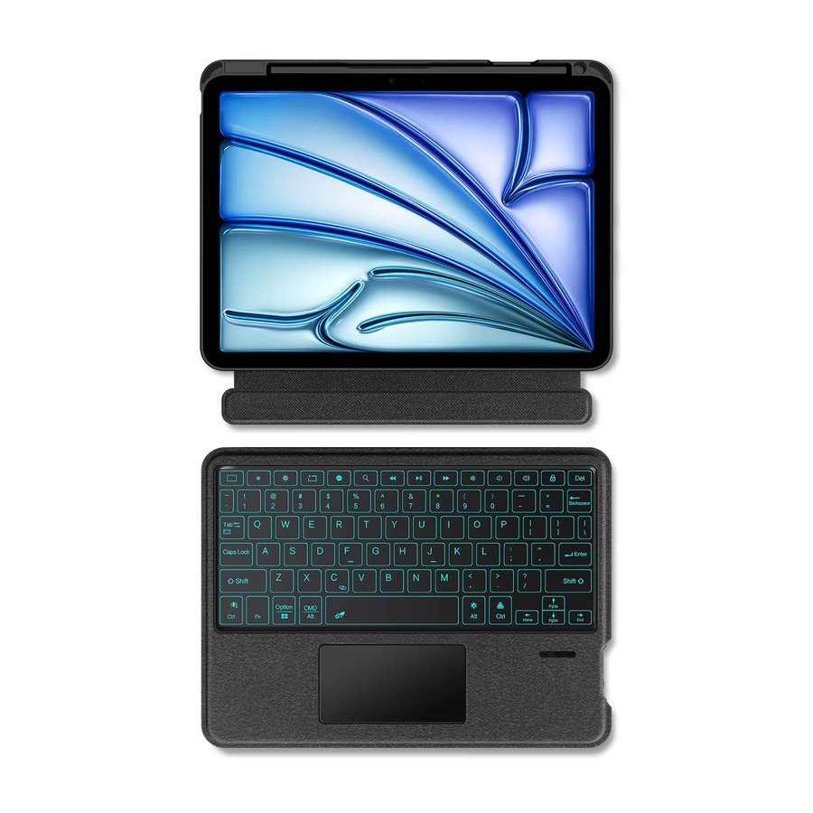 AJIUYU iPad Tastaturhülle in Schwarz für iPad Pro 11, iPad Air 11 M4/M5 und iPad 10.9 Generationen mit Standfunktion - Bild 3